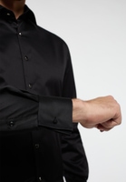 MODERN FIT Luxury Shirt in schwarz unifarben