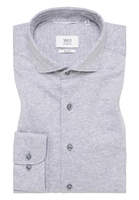 SLIM FIT Jersey Shirt in grau unifarben