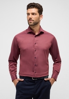 MODERN FIT Soft Luxury Shirt in purpur unifarben