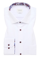 MODERN FIT Cover Shirt in white plain