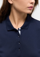 Polo shirt in navy plain