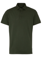 MODERN FIT Poloshirt in donkergroen vlakte