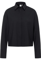 Blouse-chemisier noir uni