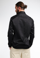 MODERN FIT Soft Luxury Shirt in black plain