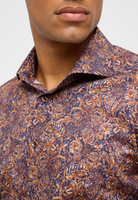 MODERN FIT Shirt in orange printed