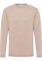 Knitted jumper in sand plain