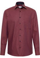 COMFORT FIT Shirt in bordeaux checkered