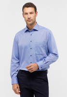 COMFORT FIT Shirt in medium blue structured