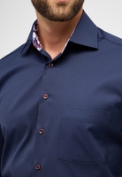 MODERN FIT Cover Shirt in navy unifarben