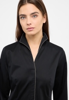 Satin Shirt Blouse in zwart vlakte