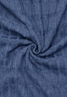 Gebreide pullover in blauw gestructureerd