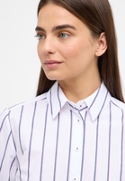 shirt-blouse in navy/pink striped