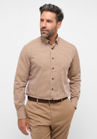 MODERN FIT Shirt in caramel checkered