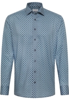 MODERN FIT Shirt in petrol printed