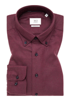 COMFORT FIT Shirt in wine red plain