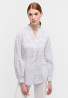 shirt-blouse in white/black printed