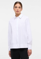 Signature Shirt Bluse in weiß unifarben