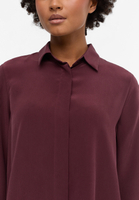 shirt-blouse in burgundy plain