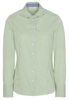 shirt-blouse in light green striped