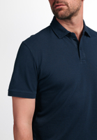 MODERN FIT Poloshirt in dunkelblau unifarben