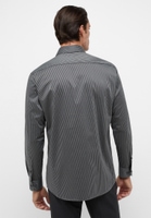 MODERN FIT Performance Shirt in anthracite striped