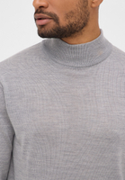 Gebreide pullover in melange vlakte