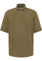 COMFORT FIT Linen Shirt vert uni