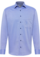 COMFORT FIT Shirt in medium blue structured