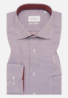 COMFORT FIT Shirt in terracotta checkered