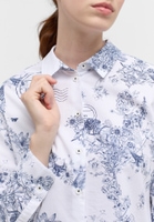 Oxford Shirt Blouse in navy printed