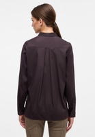 Signature Shirt Blouse in donkerbruin vlakte