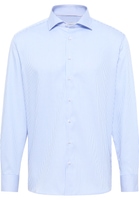 MODERN FIT Shirt in light blue striped