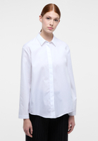 overhemdblouse in wit vlakte