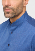 MODERN FIT Jersey Shirt in blauw vlakte