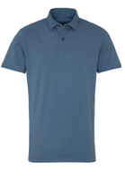 MODERN FIT Poloshirt in blau unifarben