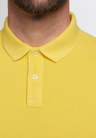 REGULAR FIT Poloshirt in gelb unifarben