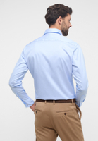 MODERN FIT Soft Luxury Shirt in hellblau unifarben