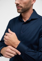 MODERN FIT Jersey Shirt in donkerblauw vlakte