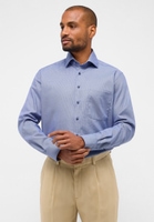 COMFORT FIT Shirt in blue structured