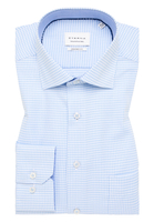 COMFORT FIT Shirt in light blue checkered