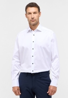 COMFORT FIT Luxury Shirt in white plain