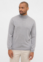 Knitted jumper in melange plain