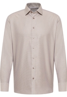 MODERN FIT Shirt in taupe structured