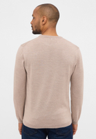 Knitted jumper in sand plain