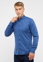 SLIM FIT Jersey Shirt in blauw vlakte