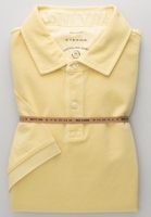 MODERN FIT Polo shirt in yellow plain