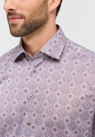 MODERN FIT Shirt in brown printed