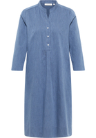 Shirt dress in dark indigo plain