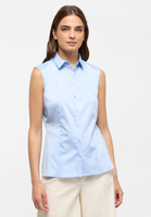 Satin Shirt Blouse bleu clair uni