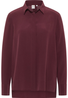 shirt-blouse in burgundy plain